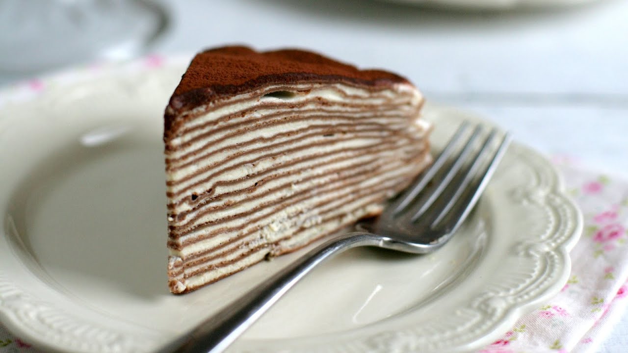 Cách làm bánh Crepe ngàn lớp vị Tiramisu - Tiramisu Mille Crepe Cake -  Savoury DaysSavoury Days